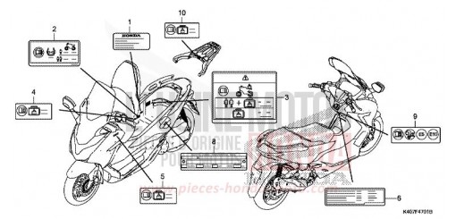ETIQUETTE DE PRECAUTIONS (NSS125ADK) NSS125ADK de 2020